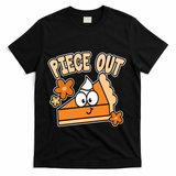 Piece Out Pumpkin Pie Funny T-Shirt - Black
