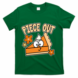 Piece Out Pumpkin Pie Funny T-Shirt - Green