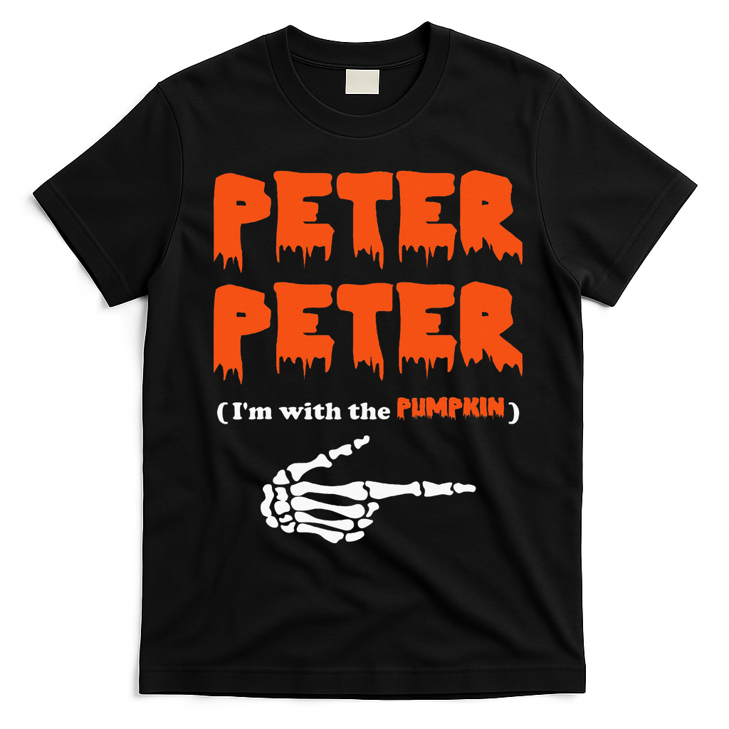 Peter Peter IM With The Pumpkin Halloween Costume T-Shirt - Black