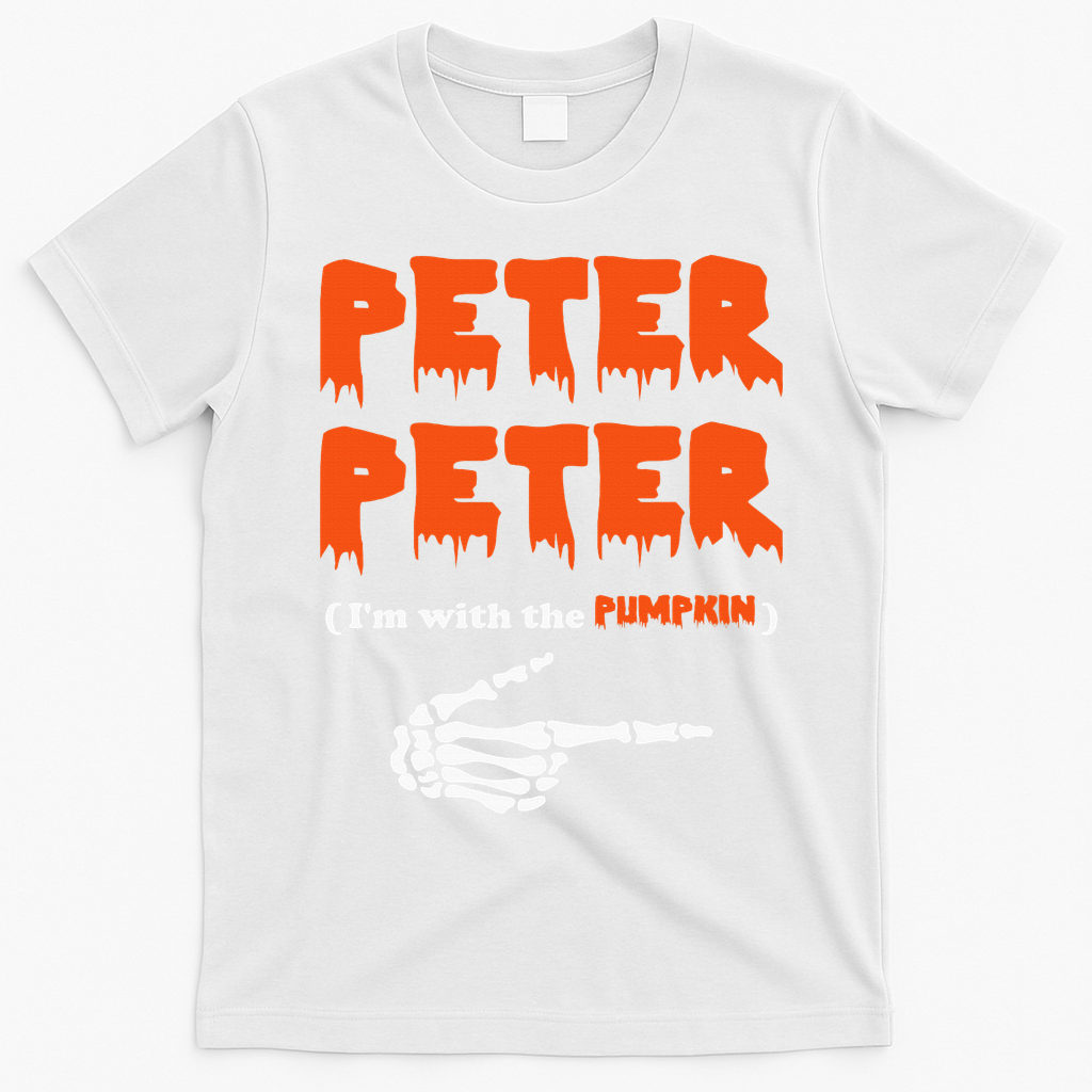 Peter Peter IM With The Pumpkin Halloween Costume T-Shirt - White