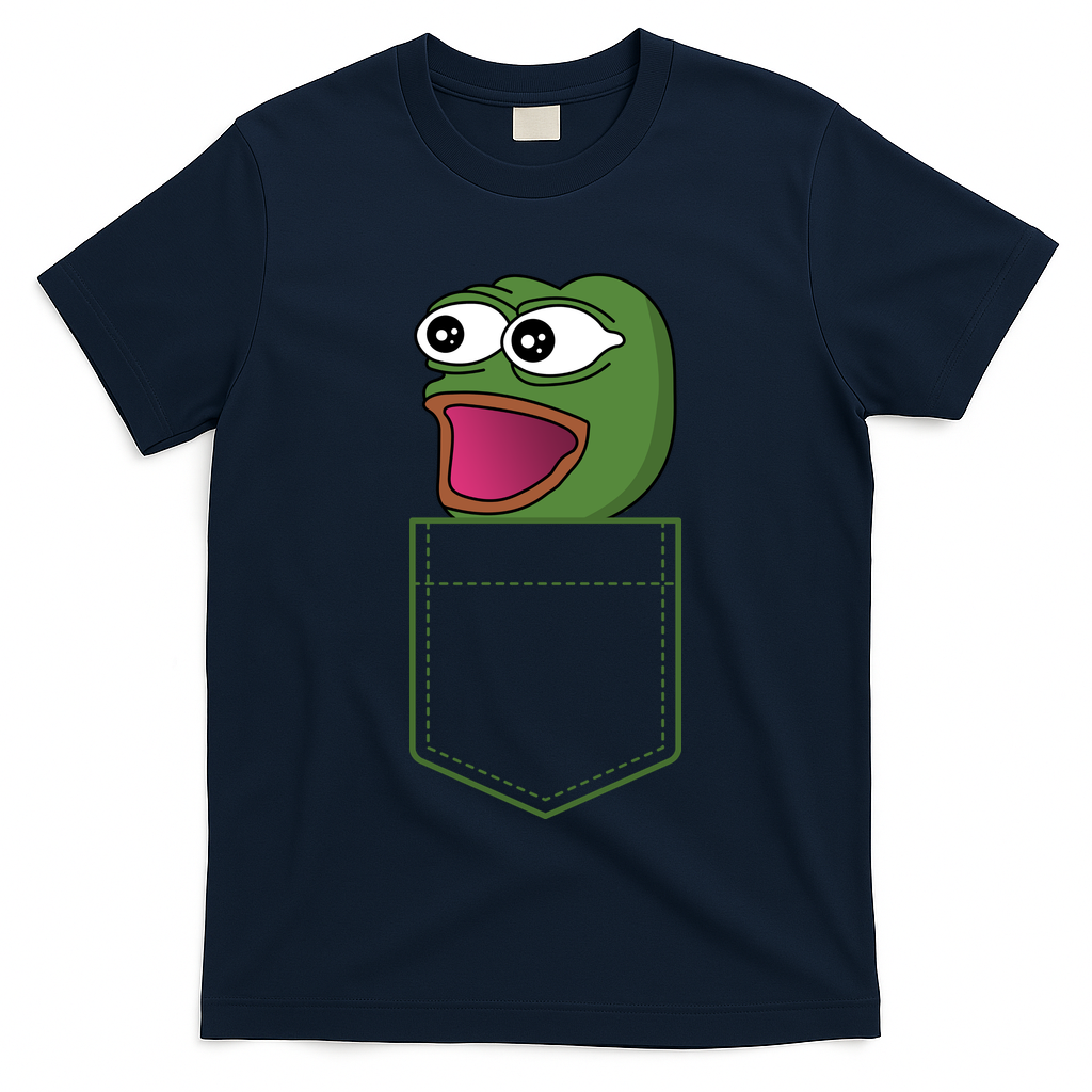 Poggers Pepe Meme Gaming Live Stream Poacket T-Shirt