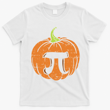 Pumpkin Pi Math Halloween Thanksgiving Pie Day Costume T-Shirt - White