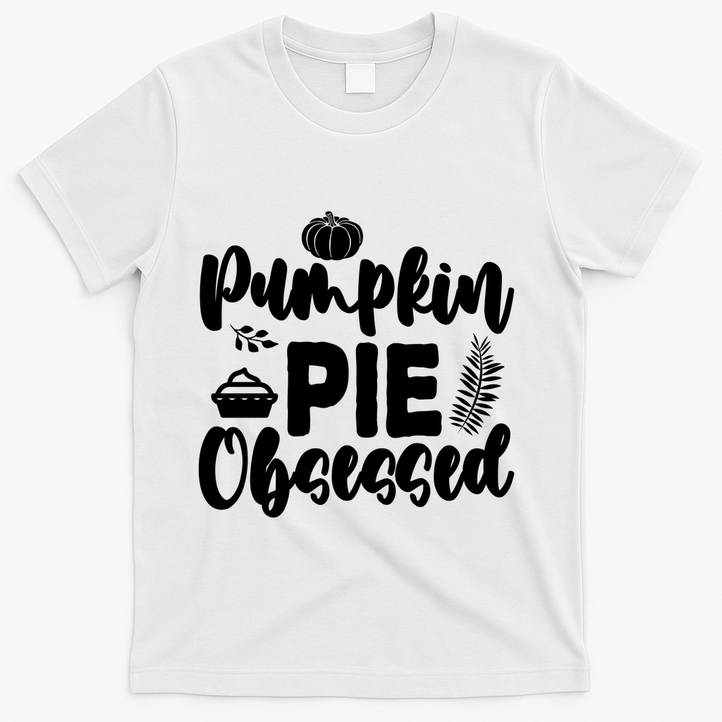 Pumpkin Pie Obsessed T-Shirt - White