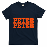 Peter Peter Pumpkin Eater Halloween Couples Costume T-Shirt - Navy Blue
