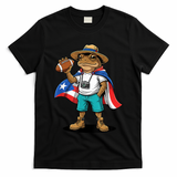 Puerto Rico Coqui Frog Funny Football T-Shirt