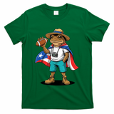Puerto Rico Coqui Frog Funny Football T-Shirt