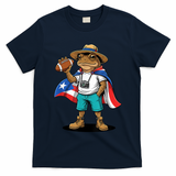 Puerto Rico Coqui Frog Funny Football T-Shirt