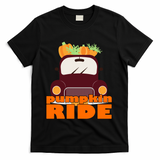 Pumpkin Ride October Fall T-Shirt - Black