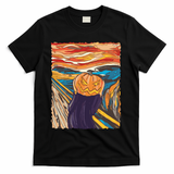 Pumpkin Scream Art Painting Parody T-Shirt - Black