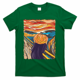 Pumpkin Scream Art Painting Parody T-Shirt - Green