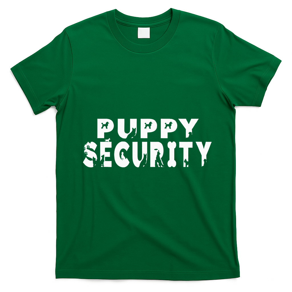 Puppy Security Adult Dog Catcher Costume Dalmatian Halloween T-Shirt - Irish Green