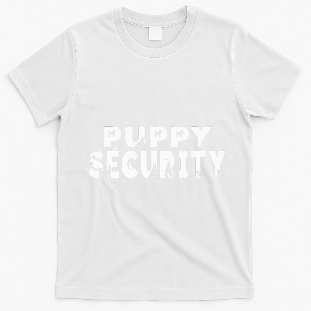 Puppy Security Adult Dog Catcher Costume Dalmatian Halloween T-Shirt - White