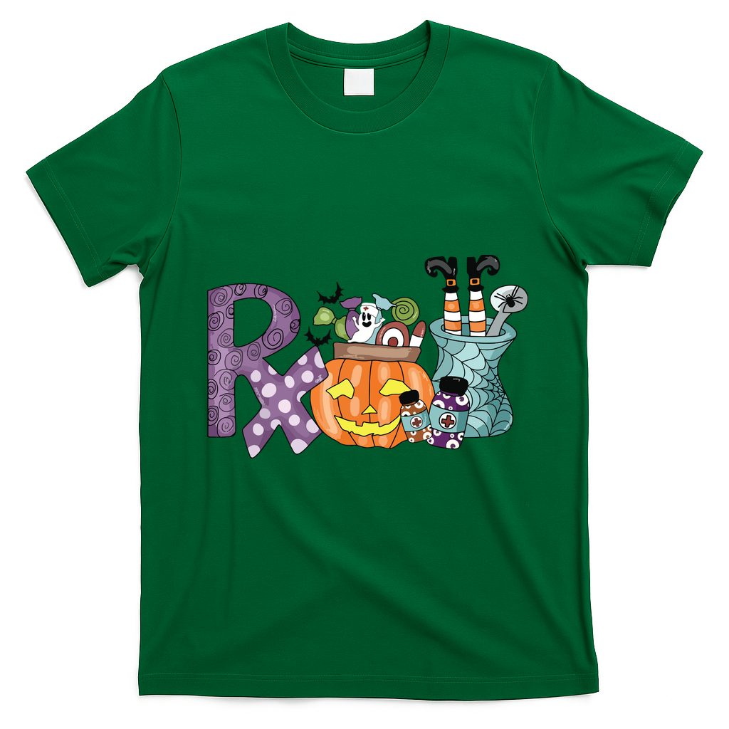Pharmacy Squad Boo Crew Pharmacist Pharmacy Tech Halloween T-Shirt - Irish Green