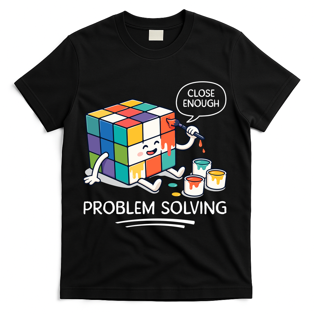 Problem Solving Close Enough T-Shirt - Black