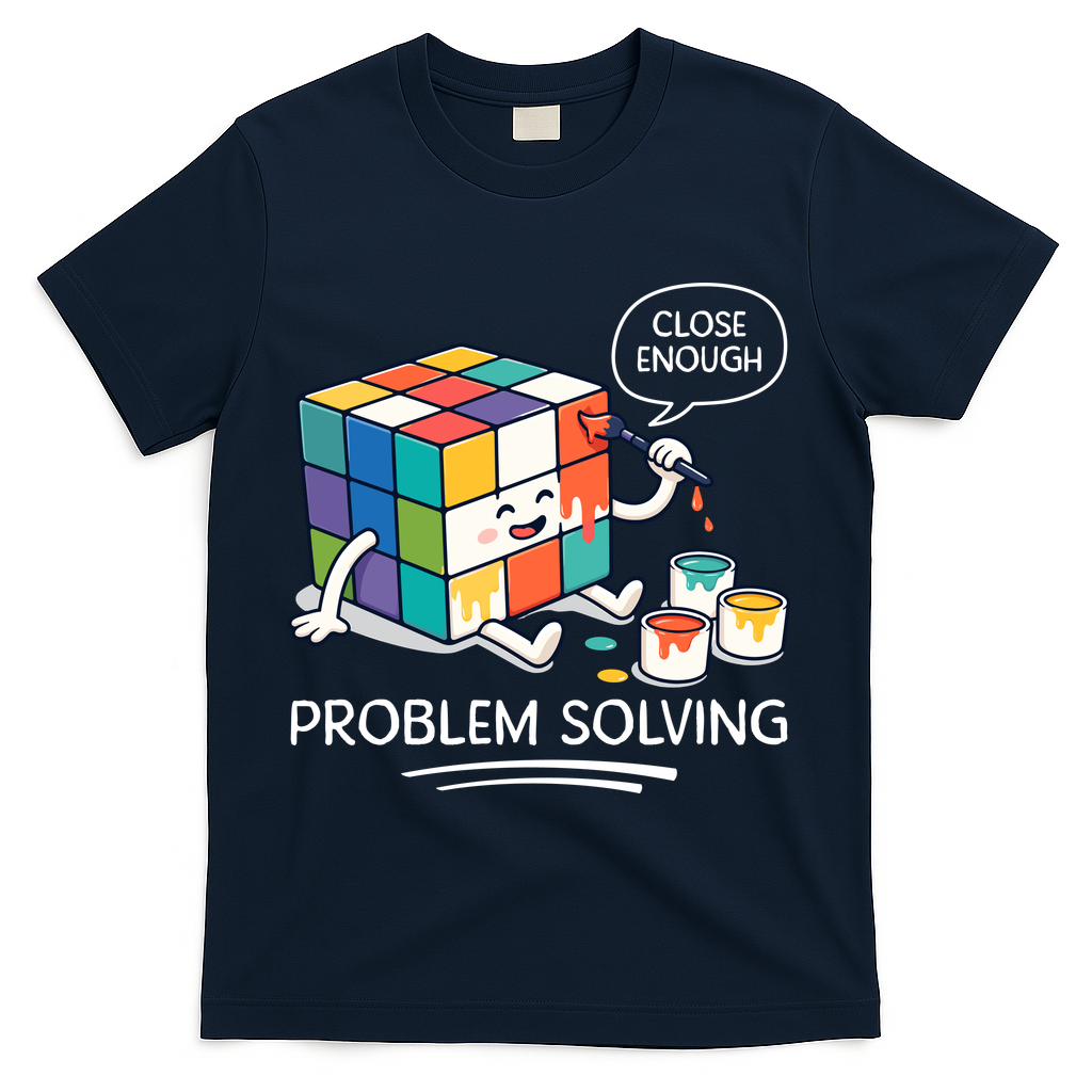 Problem Solving Close Enough T-Shirt - Navy
