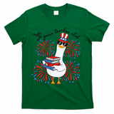 Patriotic Silly Goose Teacher Club 4th Of July Teacher Life T-Shirt - Green