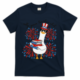 Patriotic Silly Goose Teacher Club 4th Of July Teacher Life T-Shirt - Navy