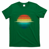 Pixelated sunset - Green
