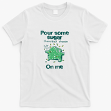 Pour some shredded cheese on me frog - White