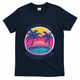 Pool Side Vibes All Summer Long T-Shirt - Navy