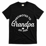 Promoted To Grandpa EST 2026 T-Shirt