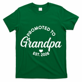 Promoted To Grandpa EST 2026 T-Shirt