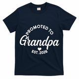 Promoted To Grandpa EST 2026 T-Shirt