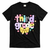 Preppy Third Grade Teacher 3rd Grade Back To School T-Shirt - Black