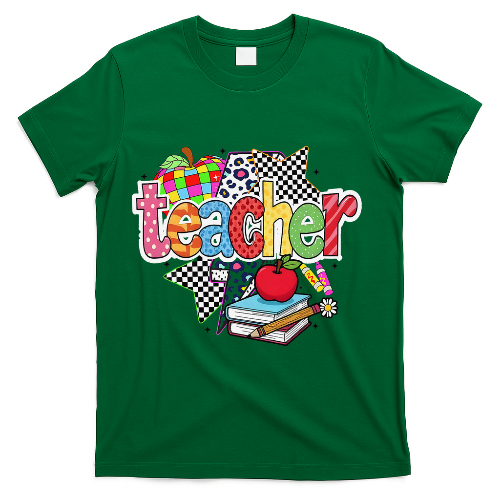 Preppy Teacher Last Day Of School Teacher Summer T-Shirt - Green