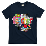 Preppy Teacher Last Day Of School Teacher Summer T-Shirt - Navy