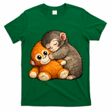 Punch The Monkey Cuddling Stuffed Animal T-Shirt