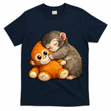 Punch The Monkey Cuddling Stuffed Animal T-Shirt