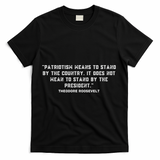 Patriotic Teddy Roosevelt Quote T-Shirt - Black