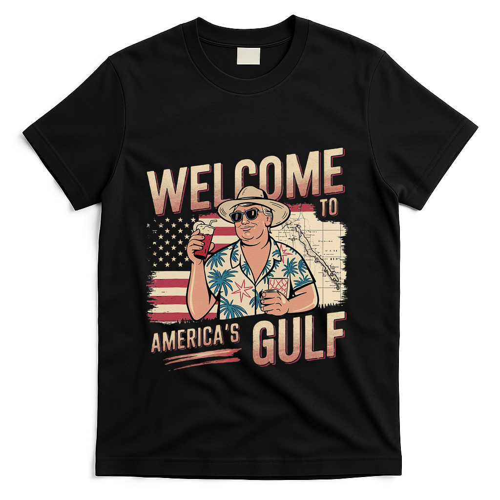 President Trump Welcome To AmericaS Gulf Mexico Vacation T-Shirt - Black