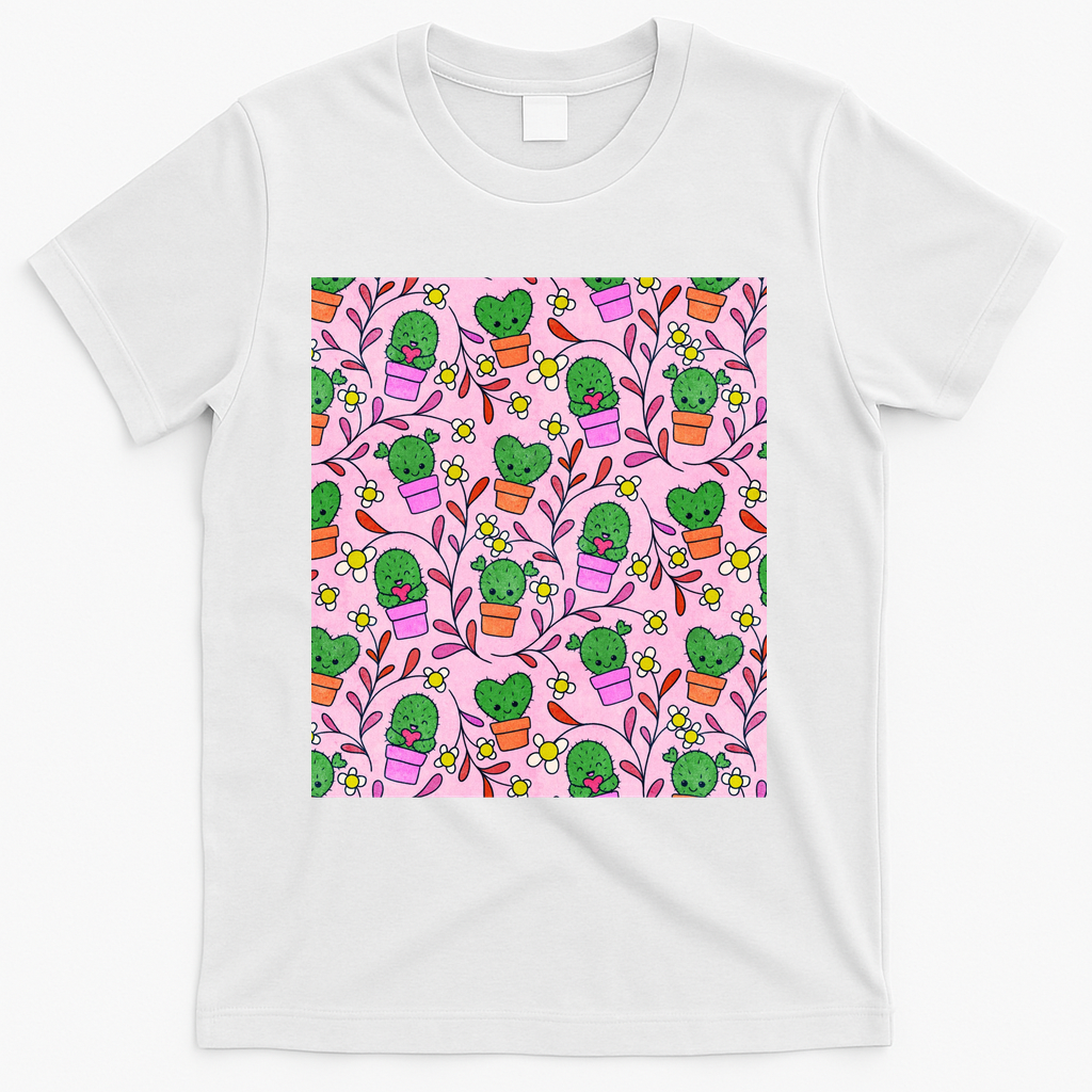 Prickly Valentines Cactus - White