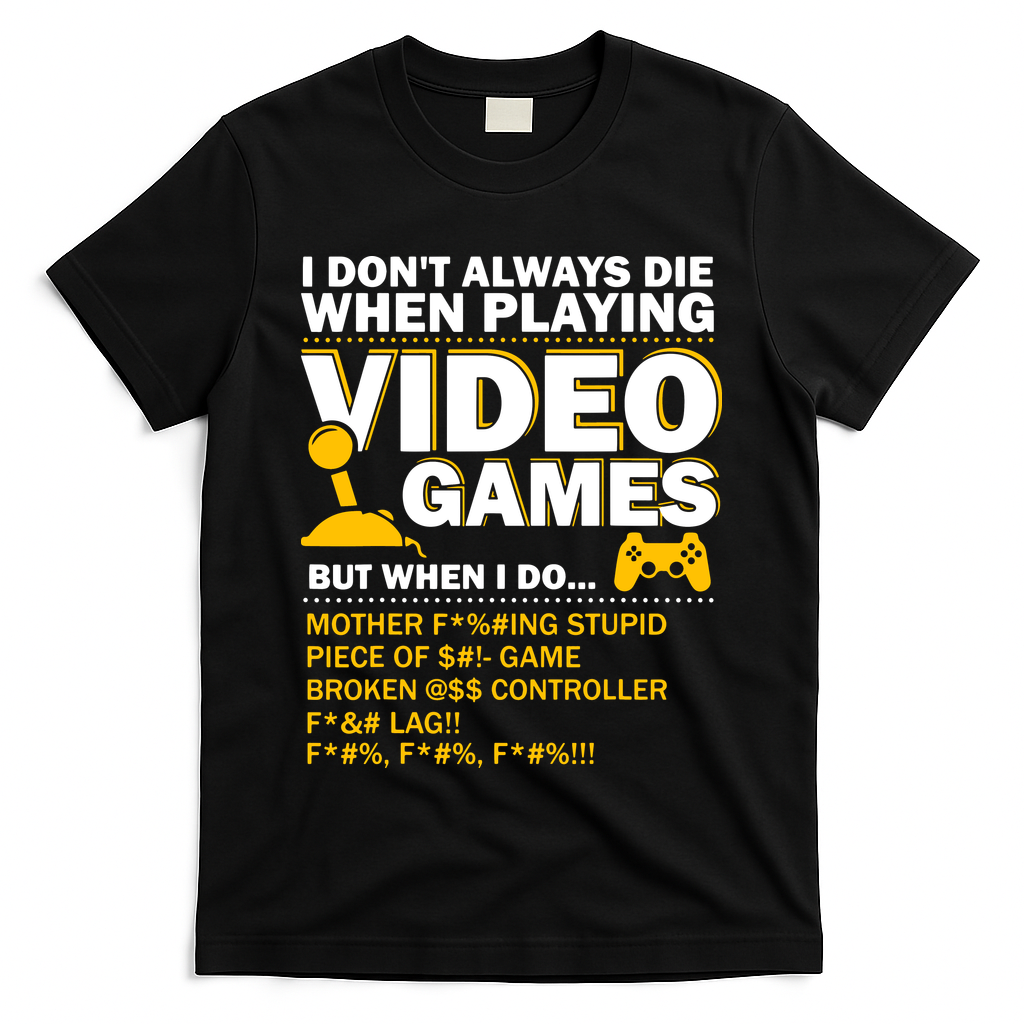 Playing Video Games Gamer Shirt Funny Gaming Console Gamer T-Shirt