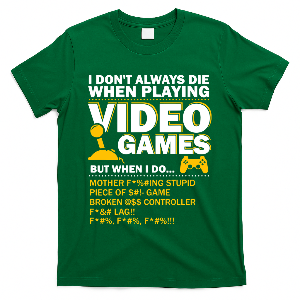 Playing Video Games Gamer Shirt Funny Gaming Console Gamer T-Shirt