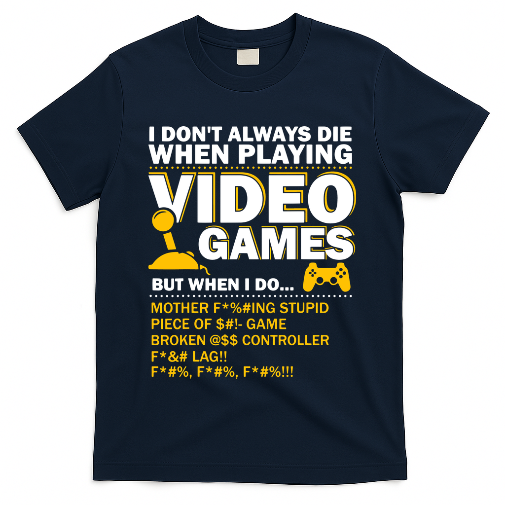 Playing Video Games Gamer Shirt Funny Gaming Console Gamer T-Shirt