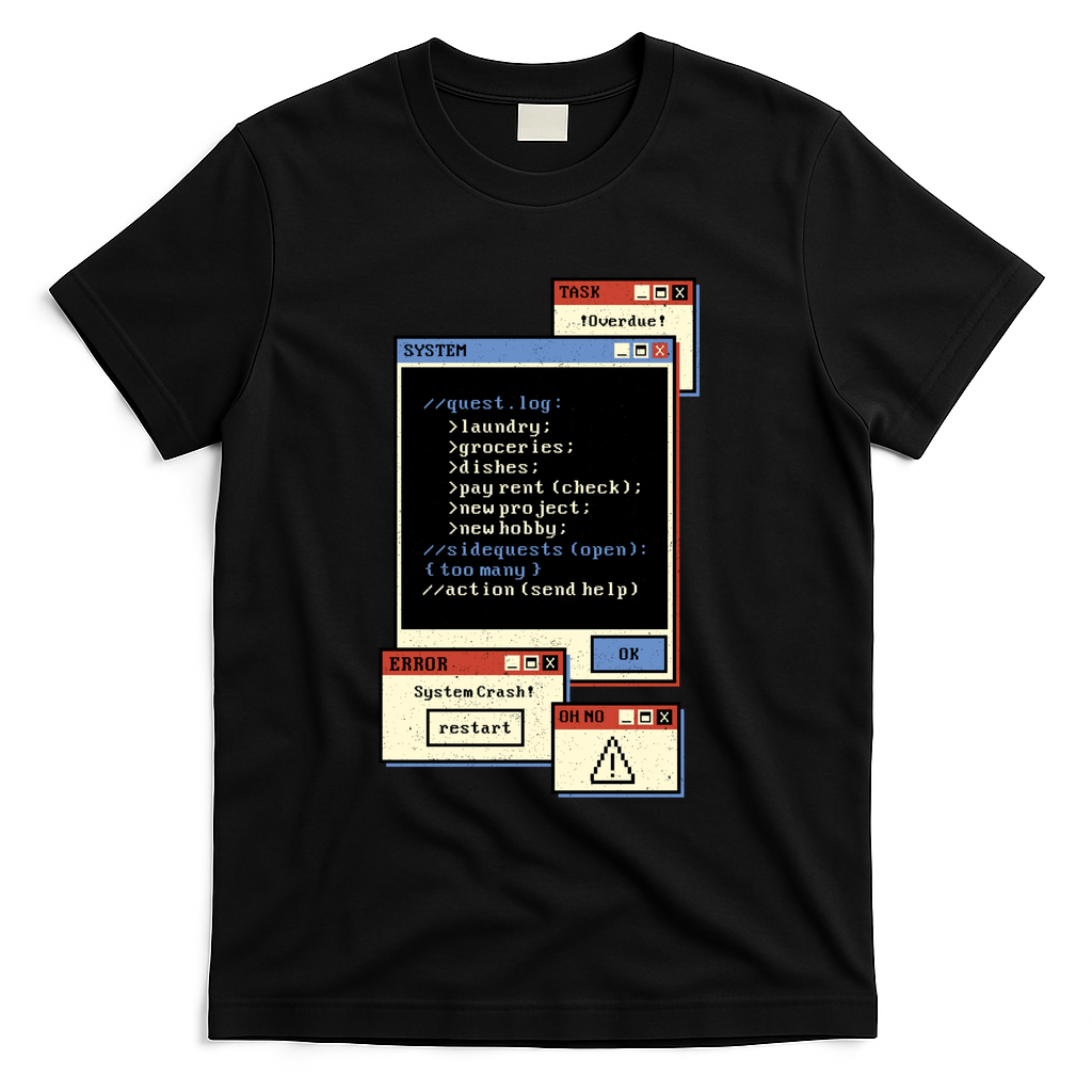 Quest Log Full. Please Delete Some Side Quests by Tobe Fonseca - Black