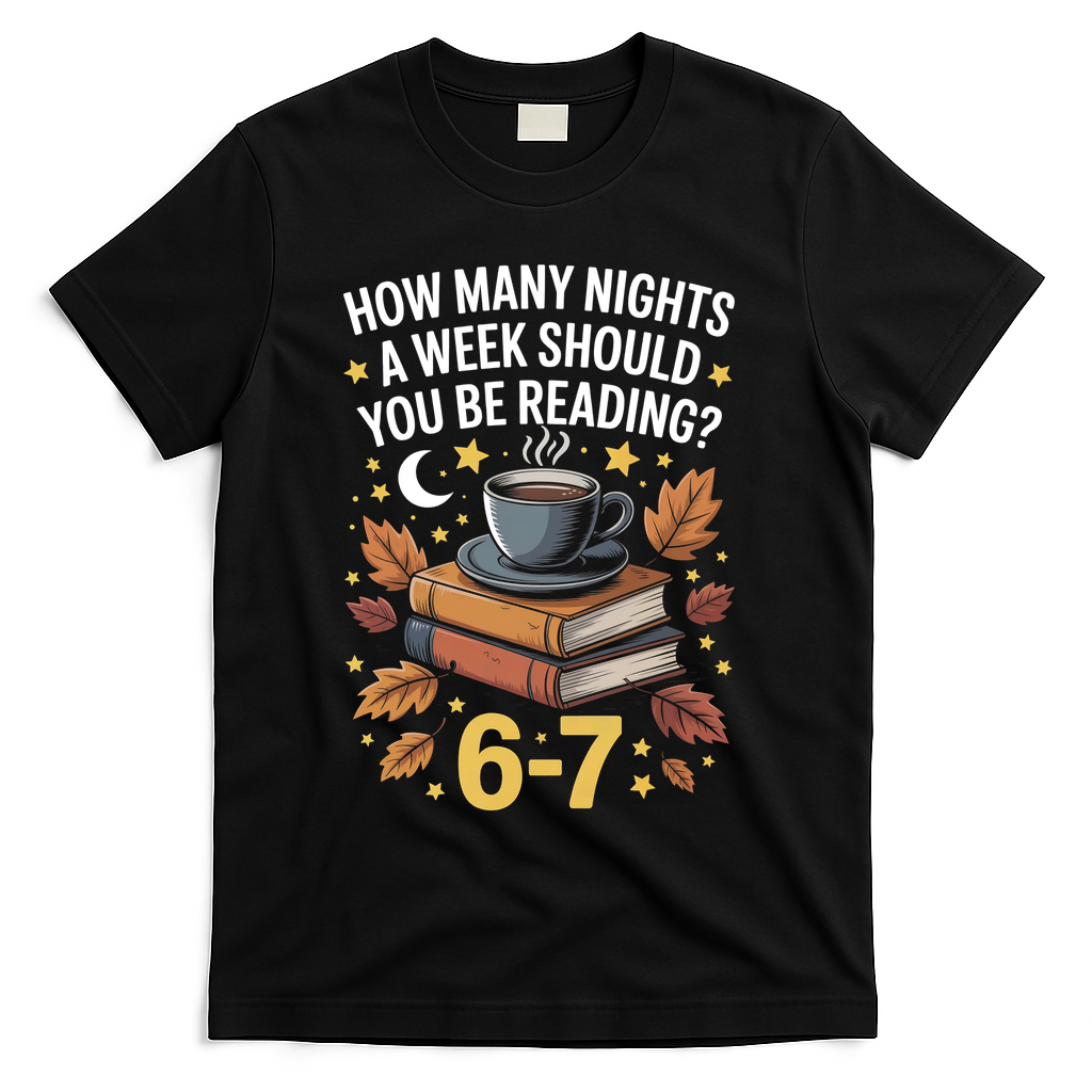 Reading 67 Six Seven Meme English Teacher Book Lover T-Shirt - Black