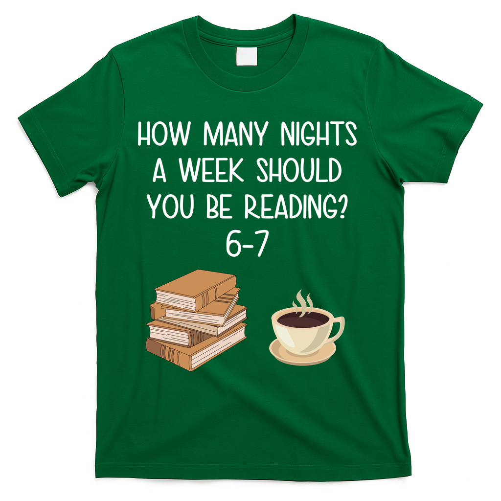 Reading 67 Six Seven Meme English 6-7 Teacher Book Lover T-Shirt - Green
