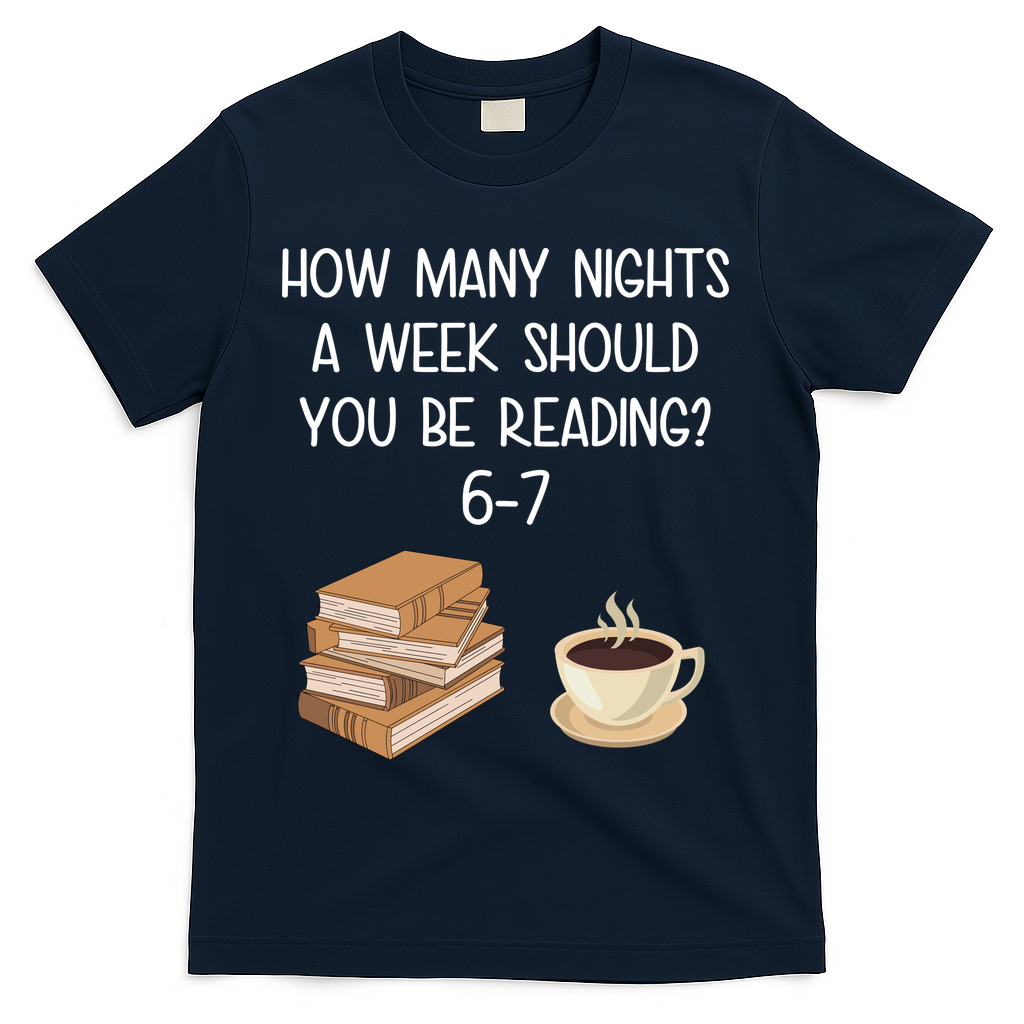 Reading 67 Six Seven Meme English 6-7 Teacher Book Lover T-Shirt - Navy