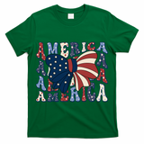 Retro America Bow USA 4th Of July T-Shirt
