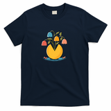 Retro Arcade Flowers - Navy