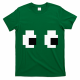 Retro Arcade Game Ghost Eyes Halloween Group Costume T-Shirt - Irish Green