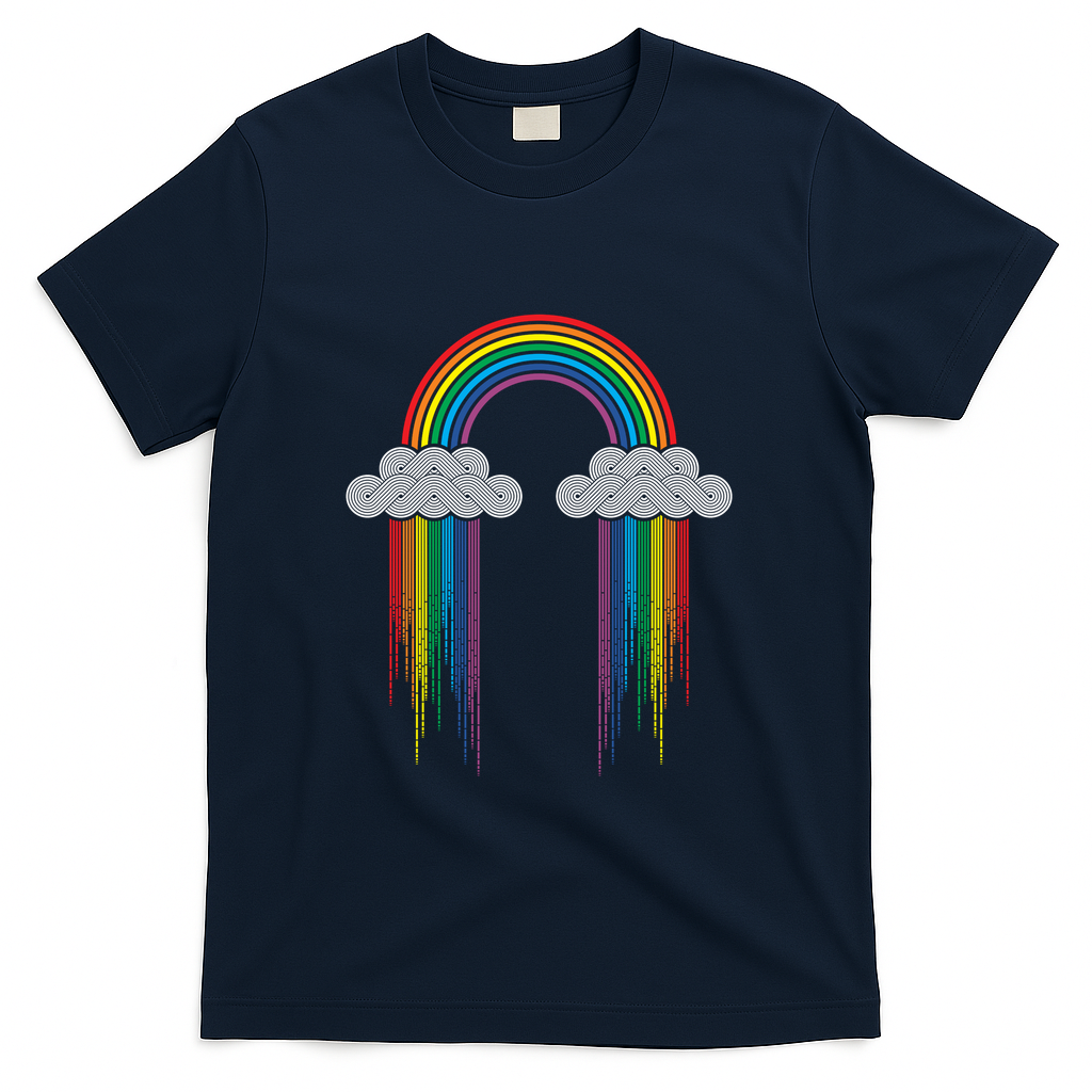Rain and Rainbow - Navy