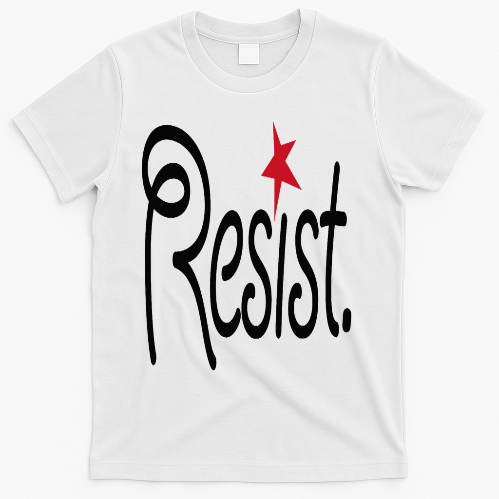 Resist, Anti Trump  T-Shirt - White