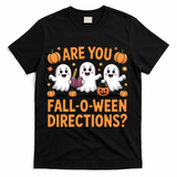 Retro Are You Fall O Ween Directions Teacher Halloween T-Shirt - Black