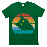 Retro Black Cat Lover Vintage Style Cats Cute Kitty Gift TShirt T-Shirt