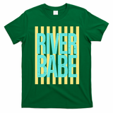 River Babe Retro Stripes Sunshine T-Shirt - Irish Green